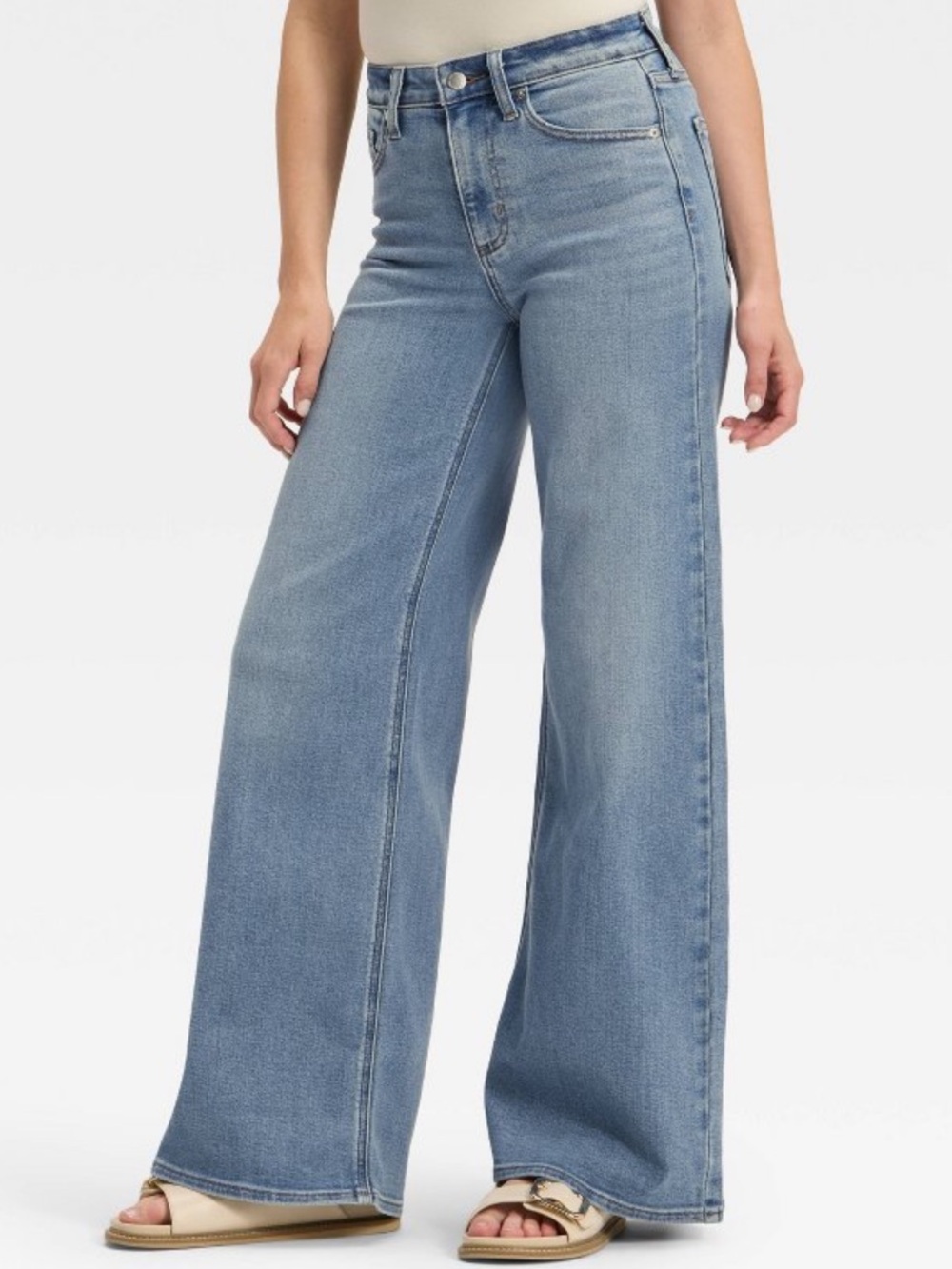 Universal threads high rise everyday wide leg long jean NWT x